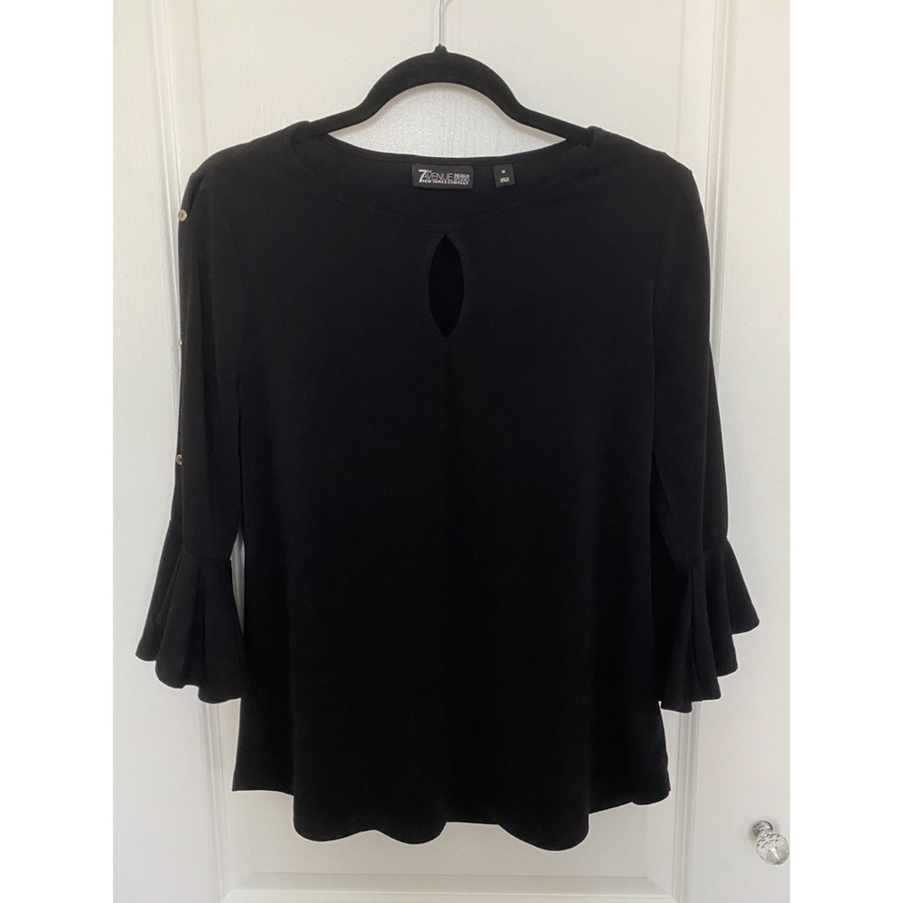 Bell sleeve black shirt